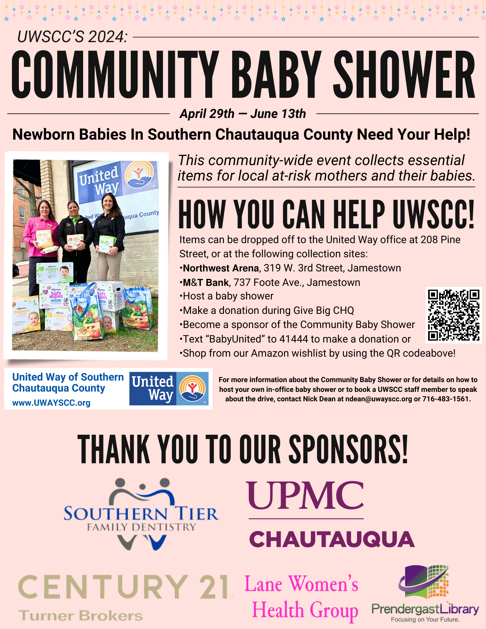 Community Baby Shower one sheet