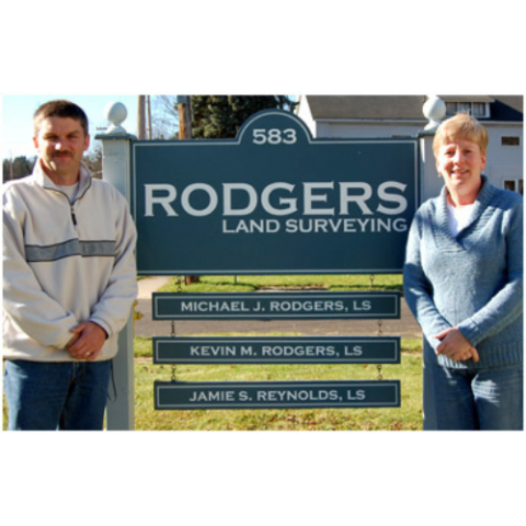Rodgers Land Surveying sign
